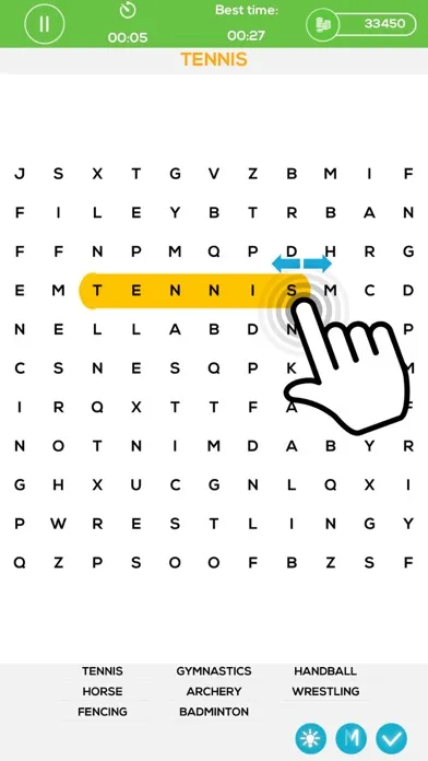 Capturas de tela do Word Search Puzzle Game FREE