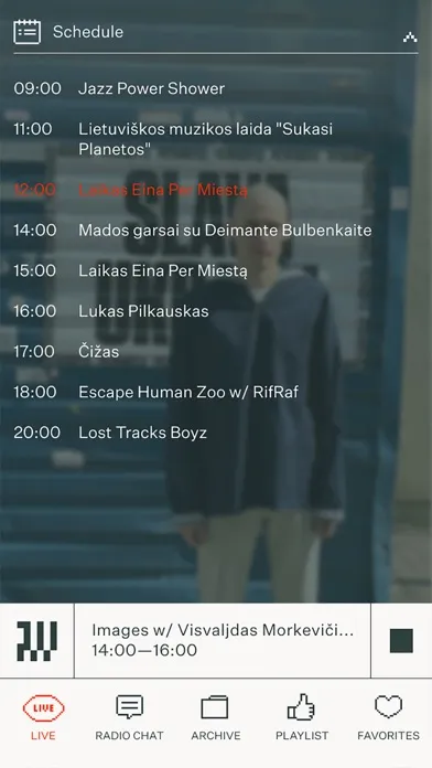 Tangkapan skrin Radio Vilnius