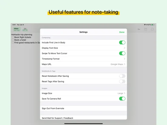 Tangkapan skrin FastEver 3 iPad 