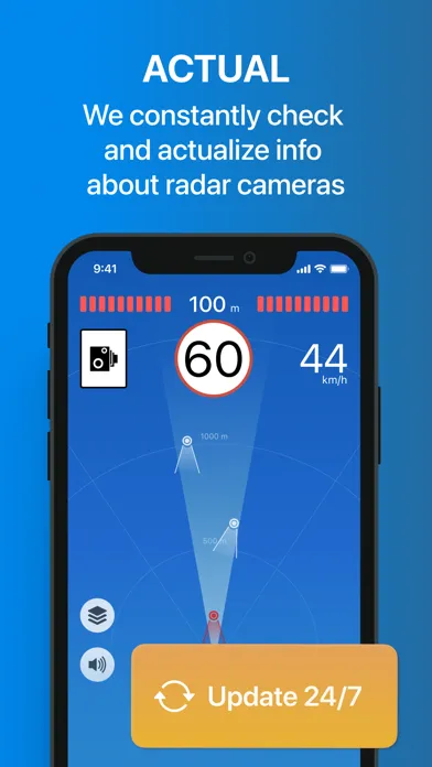 Tangkapan skrin Ray.Radar Detector