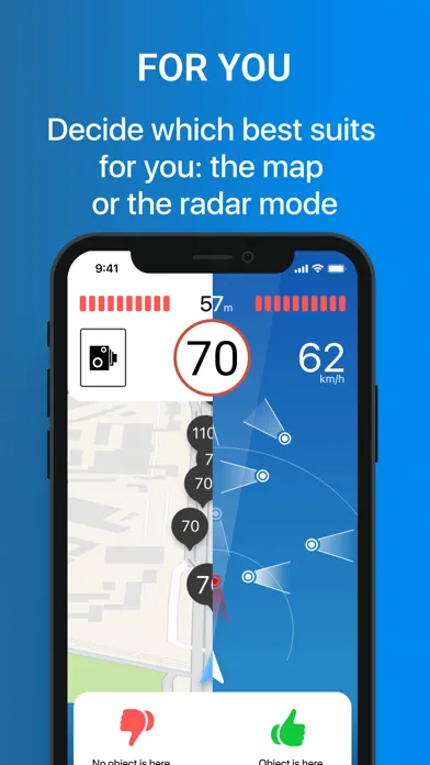 Tangkapan skrin Ray.Radar Detector