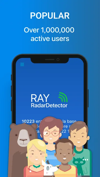 Tangkapan skrin Ray.Radar Detector