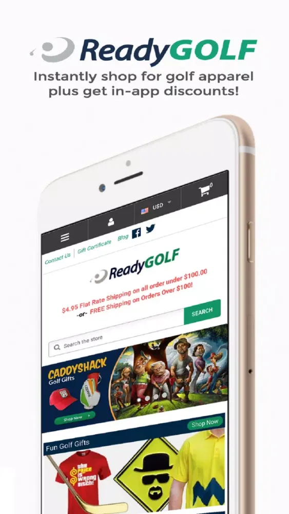 Ảnh chụp màn hình của Ready Golf Store