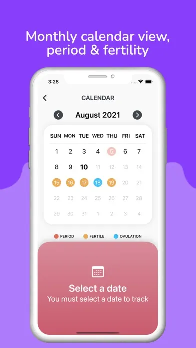 Period Tracker, Cycle Tracking Ekran Görüntüleri