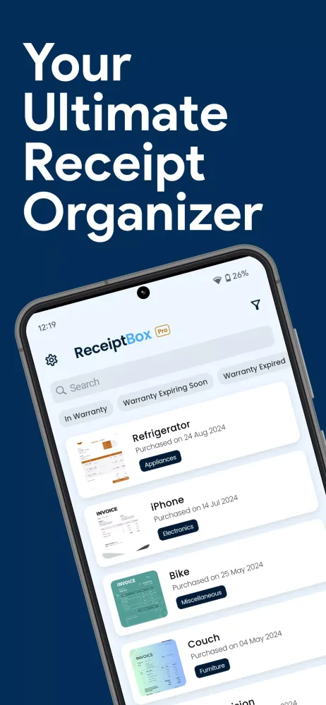 ReceiptBox Screenshots