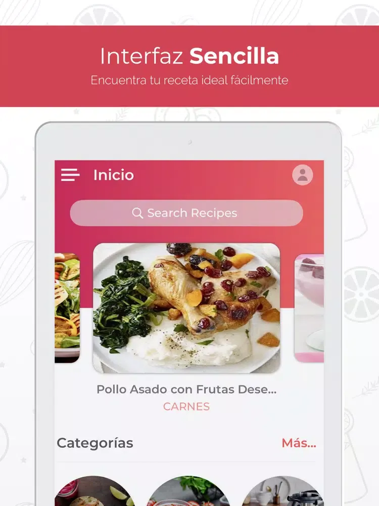 Tangkapan skrin Recetas de Cocina en Español iPad 