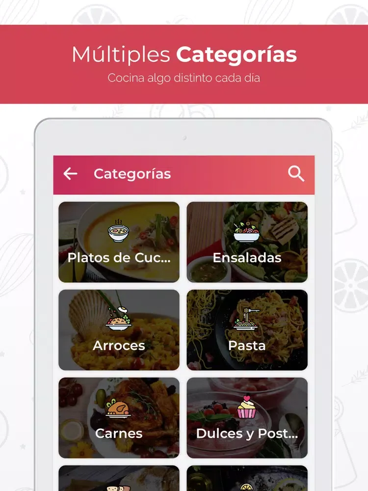 Tangkapan skrin Recetas de Cocina en Español iPad 