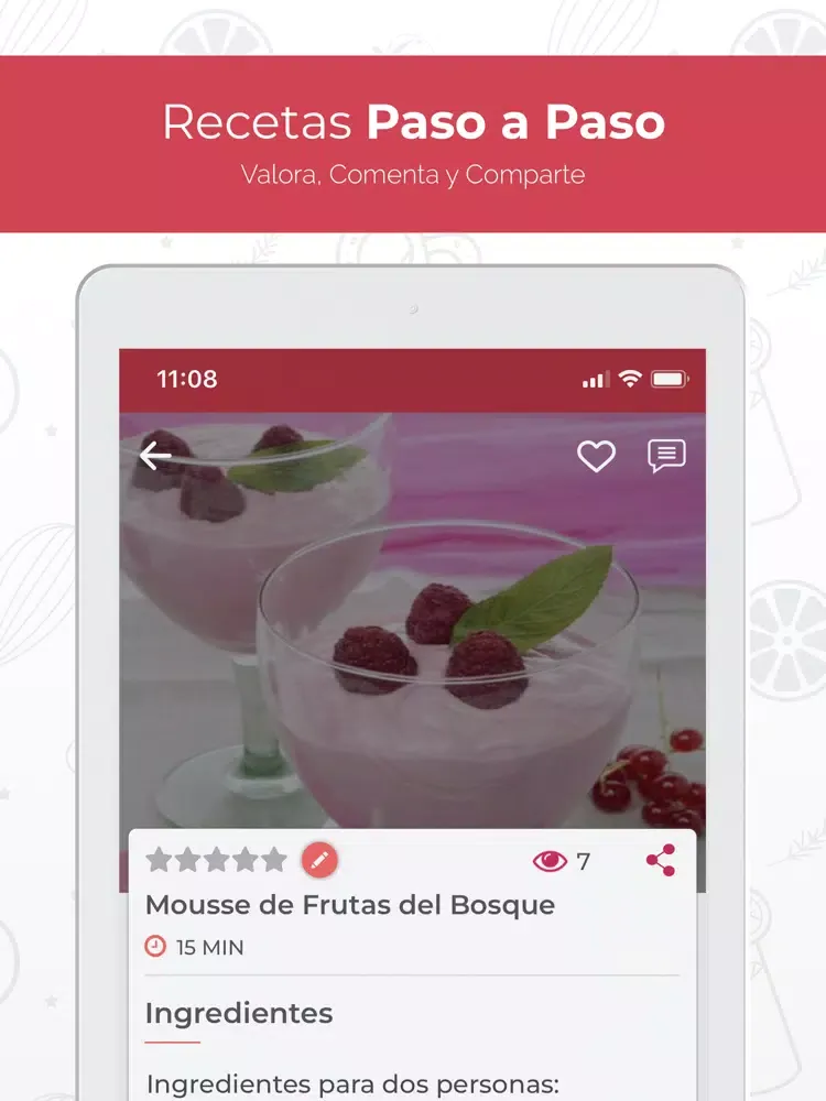 Tangkapan skrin Recetas de Cocina en Español iPad 