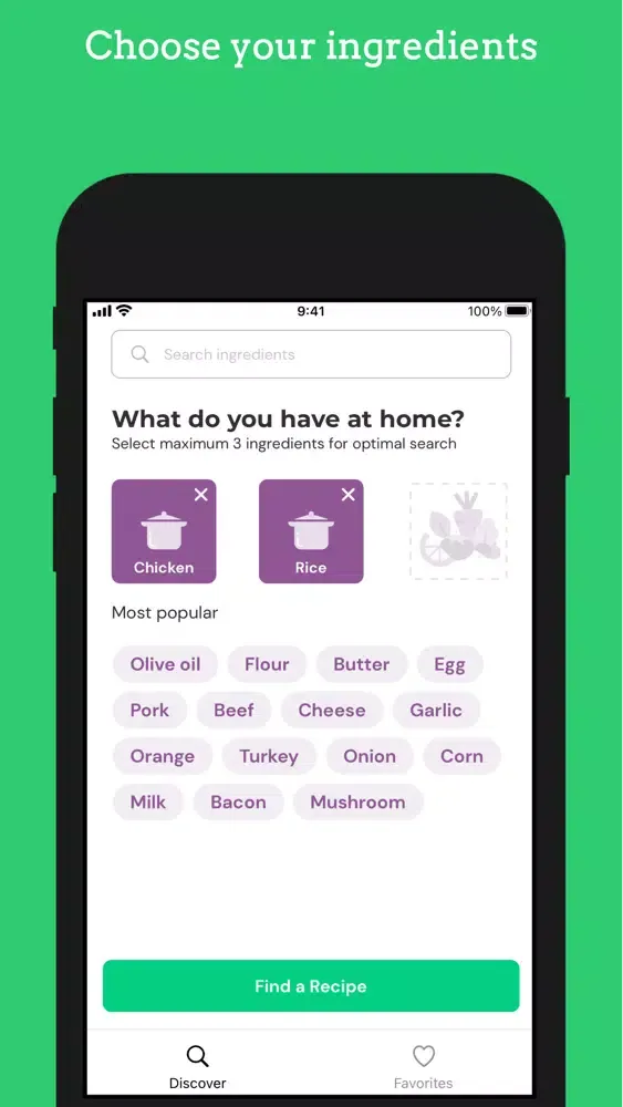 RecipeR - Swipe & Cook Meals Screenshots