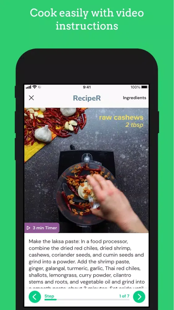RecipeR - Swipe & Cook Meals Screenshots