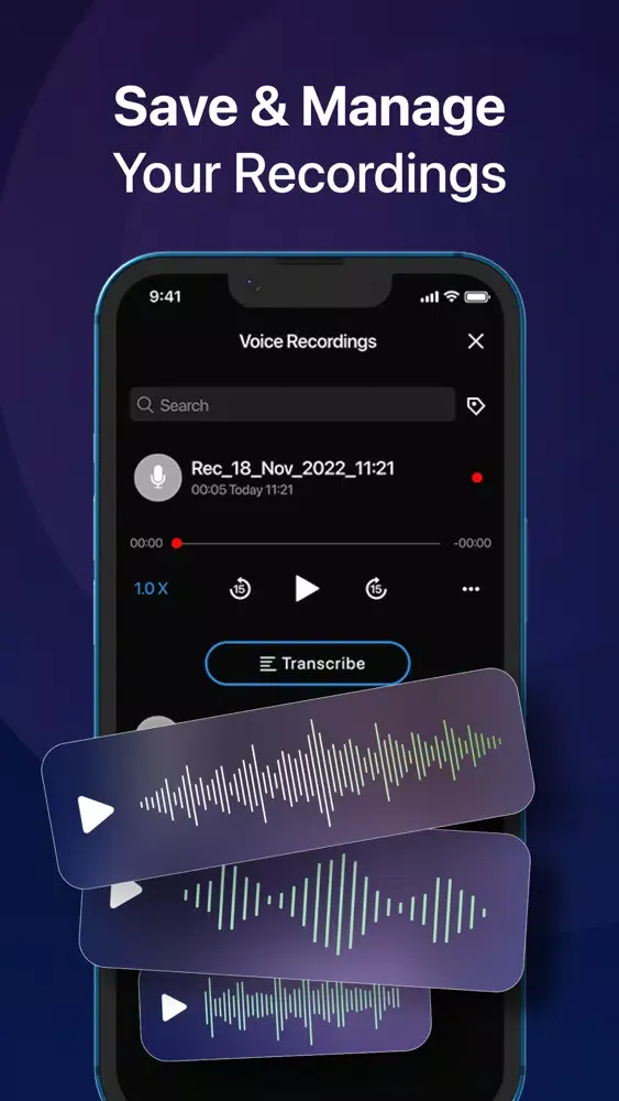 Capturas de tela do Call Recorder App - Recorder+