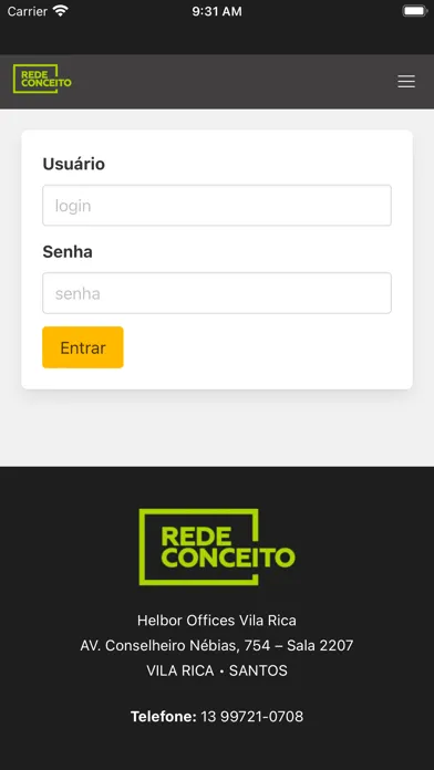 ภาพหน้าจอของ Rede Conceito