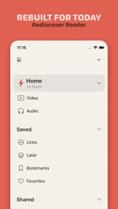 ภาพหน้าจอของ Reeder.
