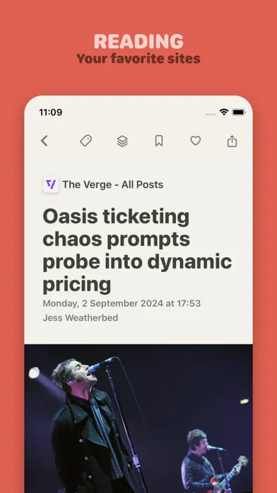 ภาพหน้าจอของ Reeder.