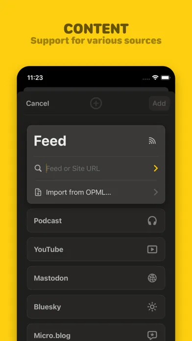 ภาพหน้าจอของ Reeder.