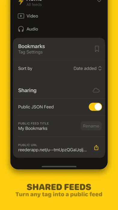 ภาพหน้าจอของ Reeder.