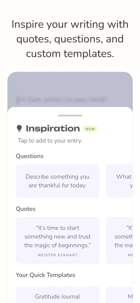Tangkapan layar Reflection Journal & Prompts