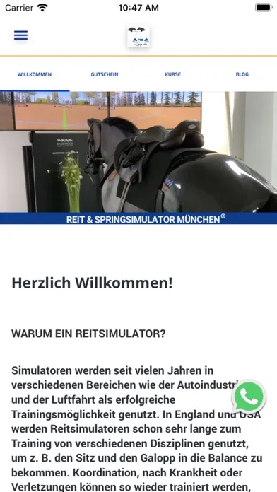 تصاویر Reitsimulator München App