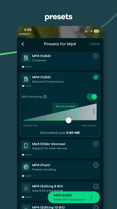 Video Converter, Compressor Screenshots