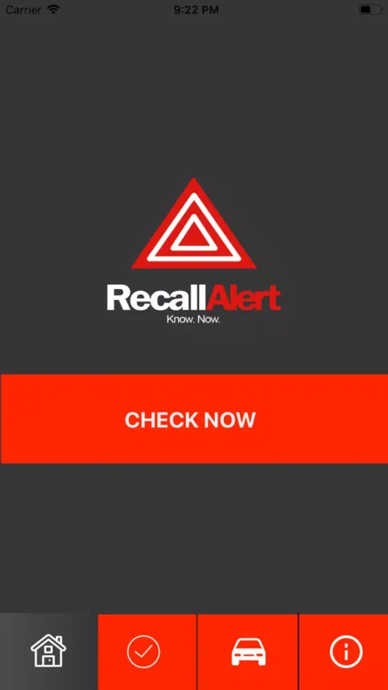 Ảnh chụp màn hình của Recall Alert Pro