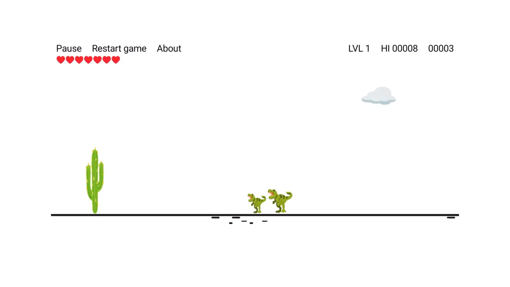 Cactus Run Classic - Dino jump应用截图
