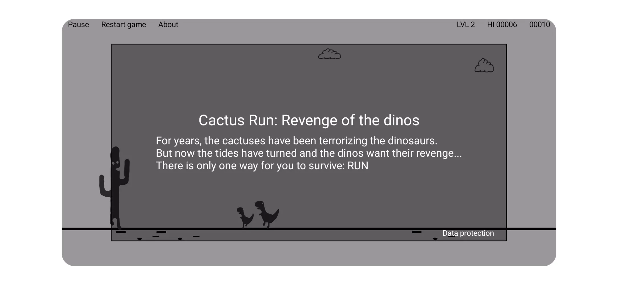 Cactus Run: The Dinos' revenge Screenshots