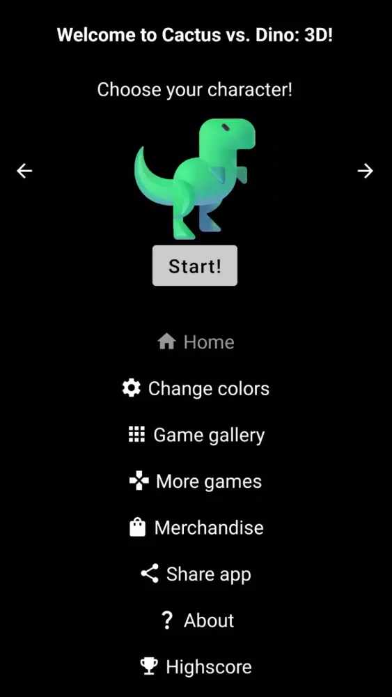 Cactus Run: The Dinos' revenge Screenshots