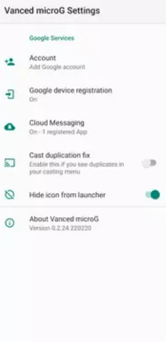 microG Services স্ক্রিনশট