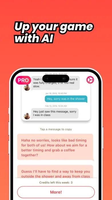 Zrzuty ekranu Rizz AI: your dating wingman