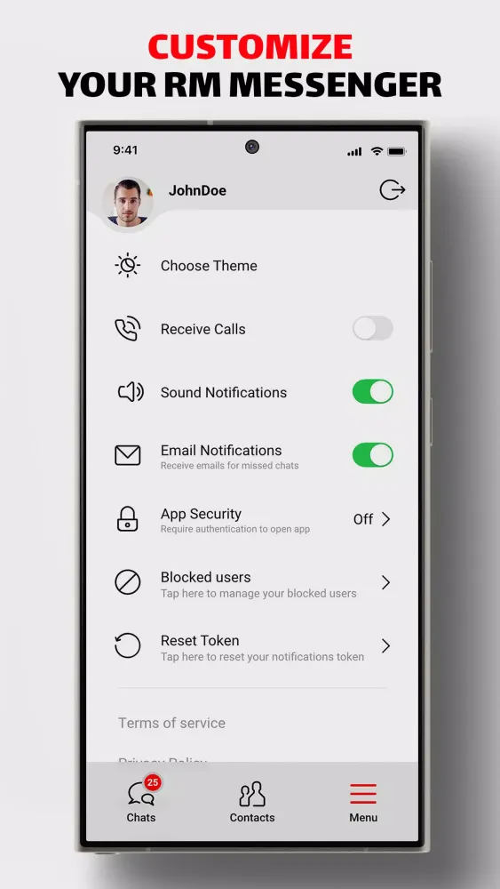 RM Messenger Ekran Görüntüleri