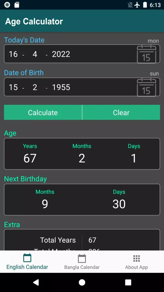 Forever Calendar Ekran Görüntüleri