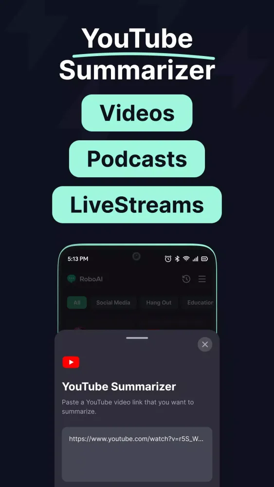 Chat & Ask with RoboAI Bot Screenshots