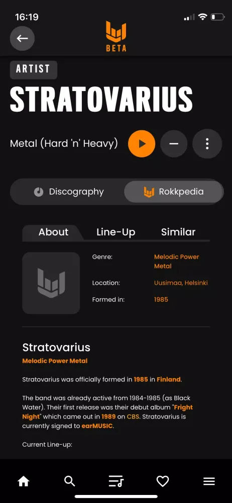 ROKK Streaming Screenshots