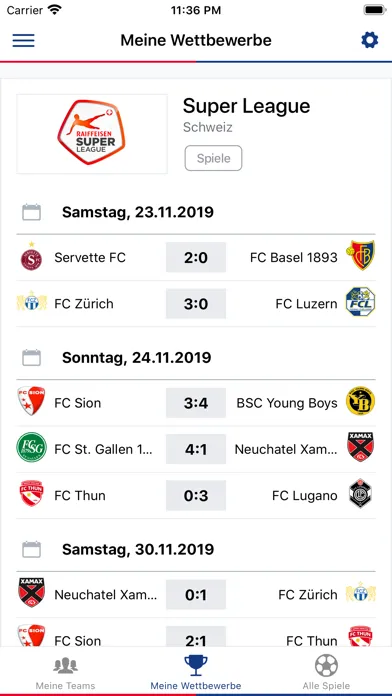 Rotblau – FC Basel App Screenshots