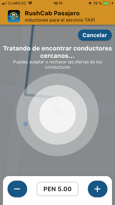 RushCab Pasajero Screenshots