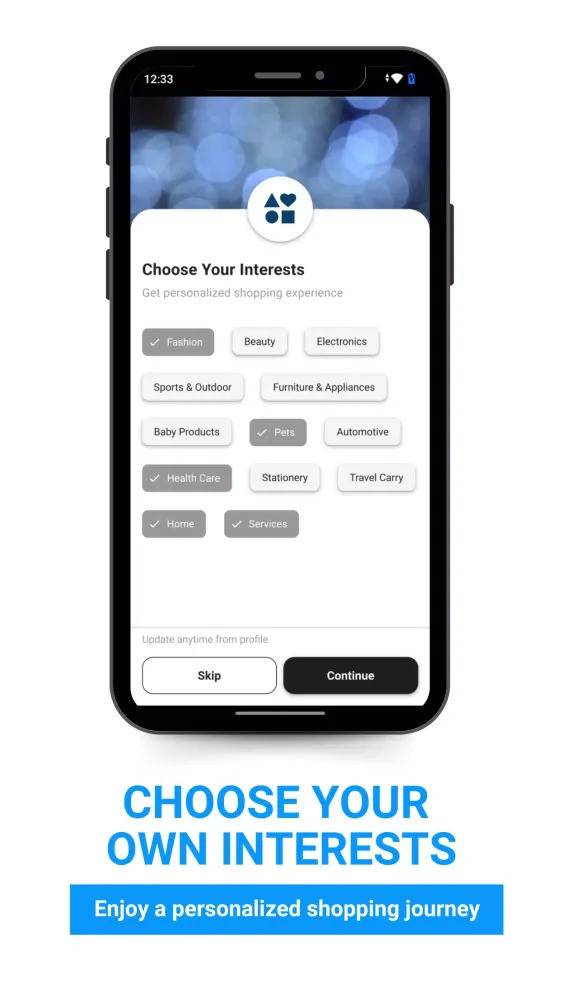 Tangkapan skrin Sadiq.ai - Social Marketplace