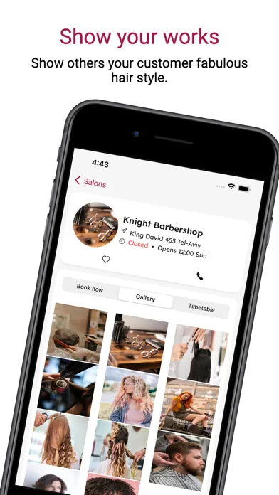 Capturas de tela do Salonna - Customer booking app