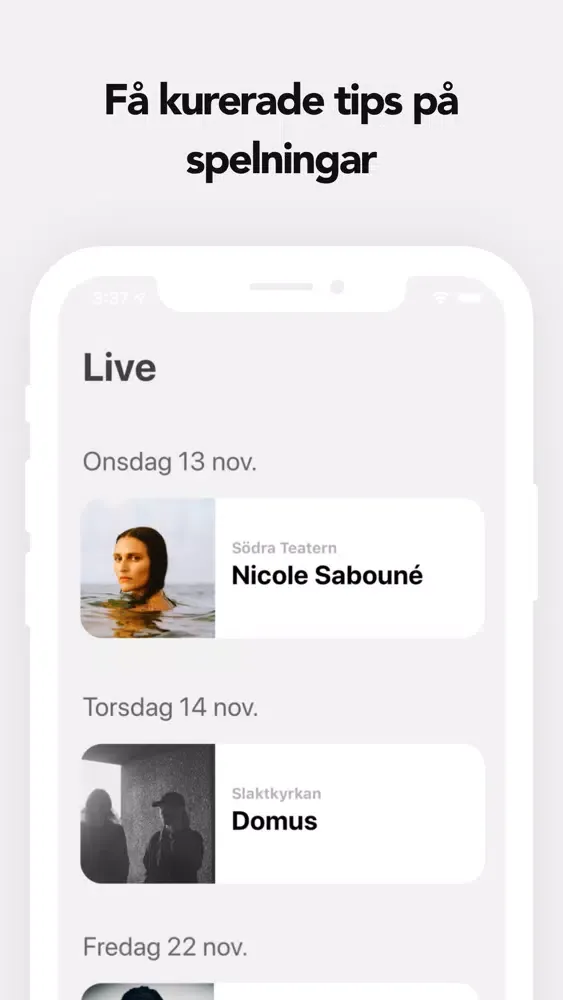 SAVANT – Musik och livetips スクリーンショット