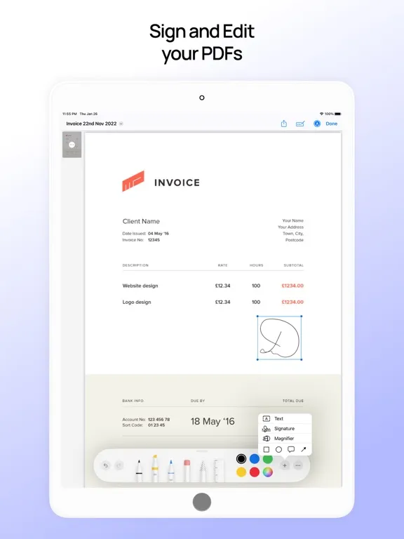 Скриншоты Scanberry – PDF Scanner & OCR iPad 