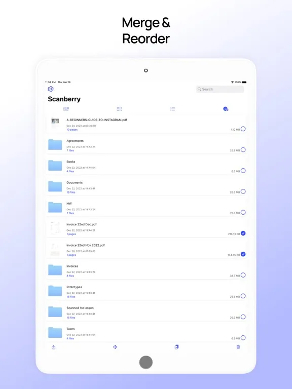 Скриншоты Scanberry – PDF Scanner & OCR iPad 