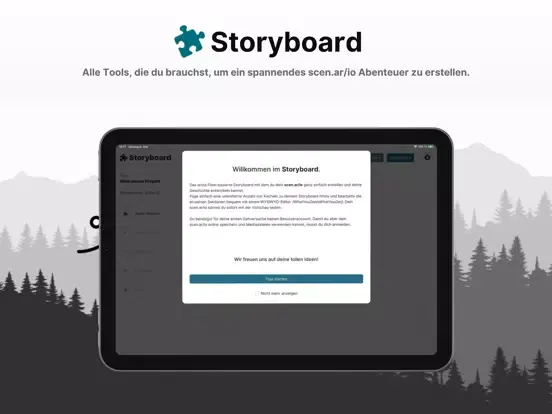 scen.ar/io - Storyboard iPad 應用截圖