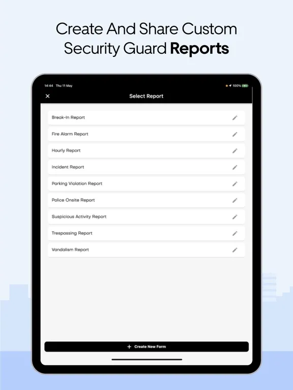 Capturas de tela do Security Guard App iPad 