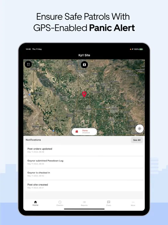 Capturas de tela do Security Guard App iPad 