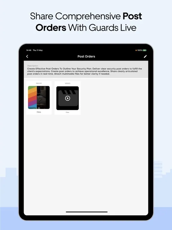Capturas de tela do Security Guard App iPad 