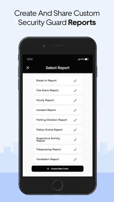 Capturas de tela do Security Guard App