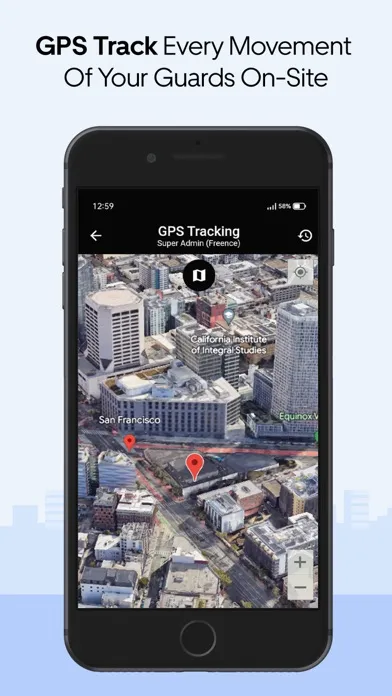 Capturas de tela do Security Guard App
