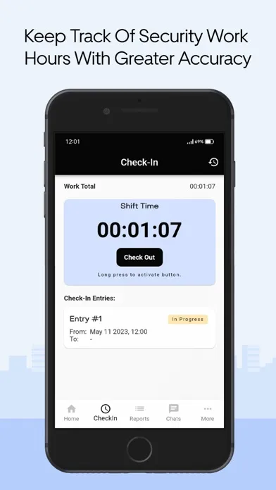 Capturas de tela do Security Guard App