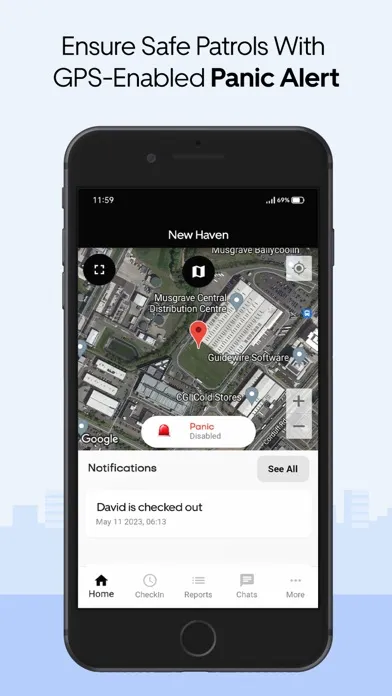 Capturas de tela do Security Guard App