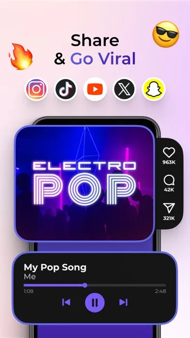 Capturas de tela do Instant Songs: Music Maker