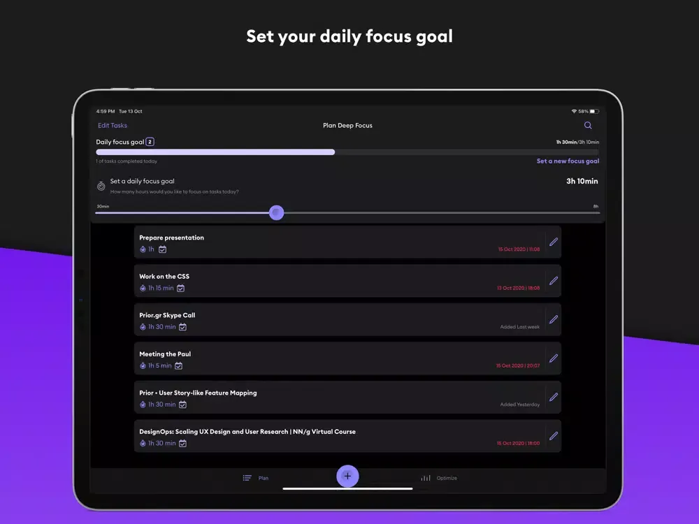 Seque - Deep work and focus iPad  Screenshots